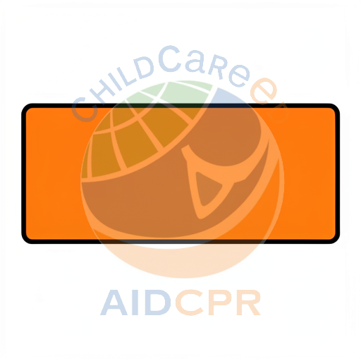 Orange rectangle with black border