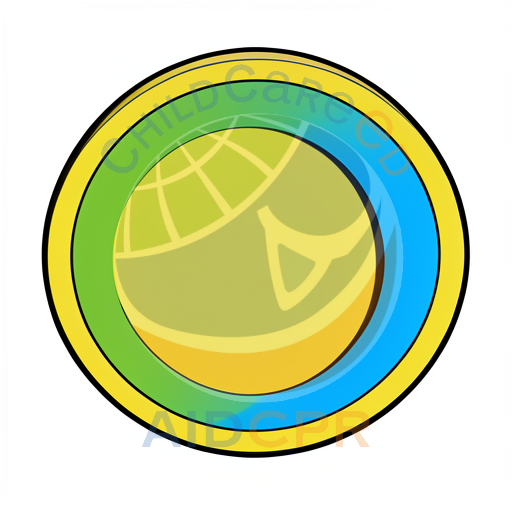Colorful concentric circle design with gradient