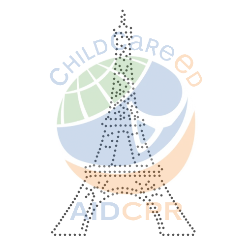Colorful Eiffel Tower with Patterned Design dotted tracing worksheet