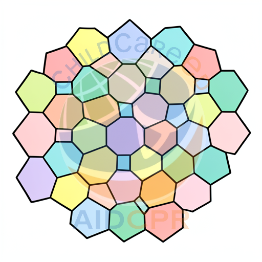 Colorful Hexagon Pattern for Early Learning