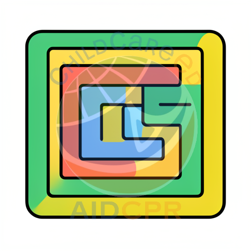 Colorful nested square puzzle toy coloring page - ChildCareEd