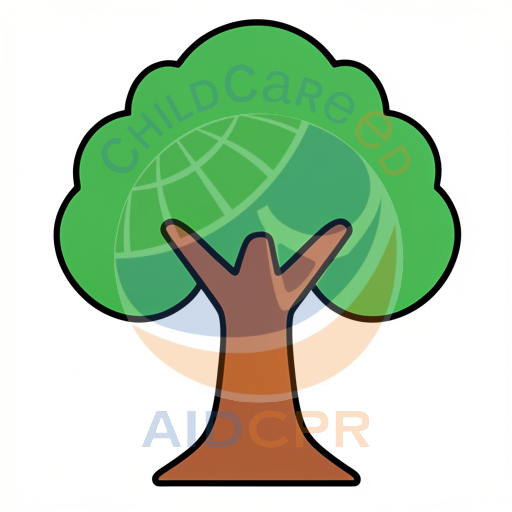 Simple cartoon tree with rounded canopy