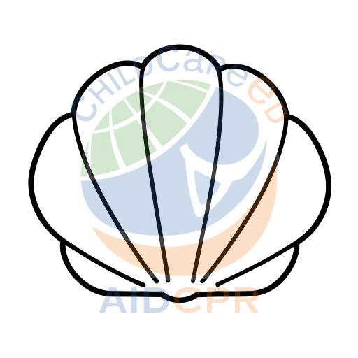 Colorful Shell with Bright Gradient Pattern coloring page