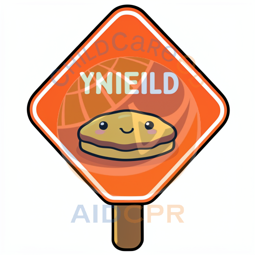 Ynield pancake road sign warning