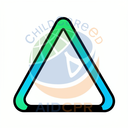 Colorful triangle with gradient outline - ChildCareEd