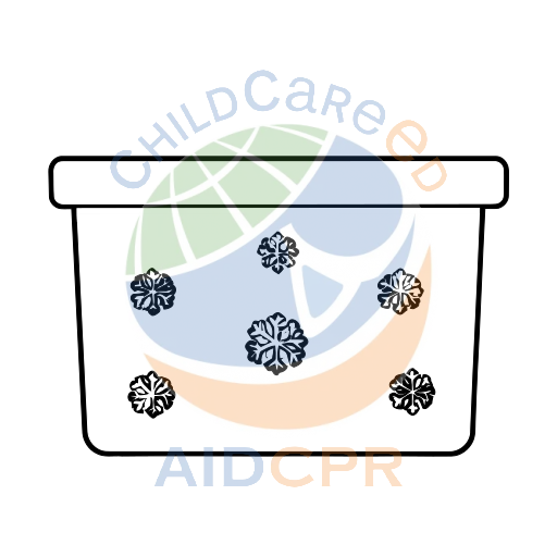 Yellow container with snowflake pattern coloring page
