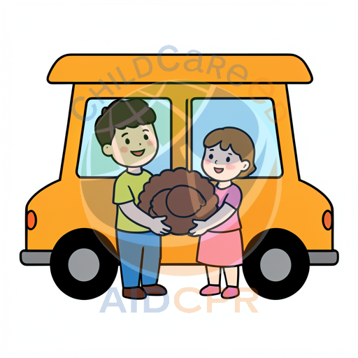 Two children sharing a large brown cookie