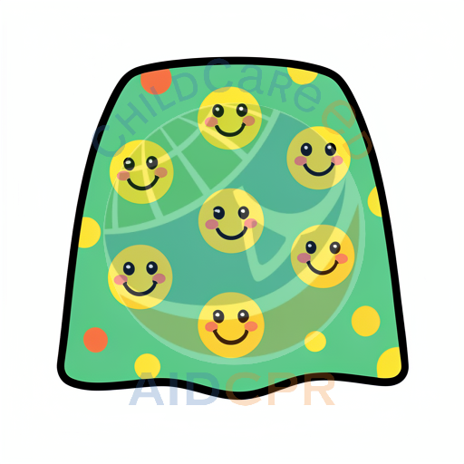 Happy smiley face patterned skirt
