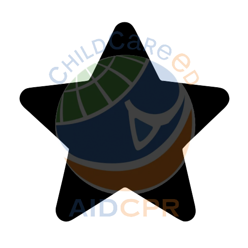 Simple star shape for early learning silhouette