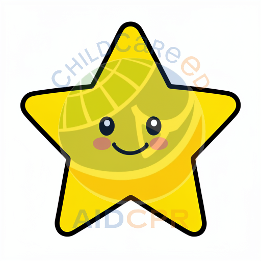 Friendly star with orange cheeks