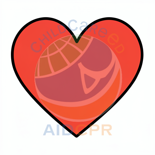 Simple red heart shape illustration