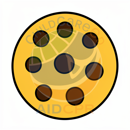Chocolate chip cookie with eight chips