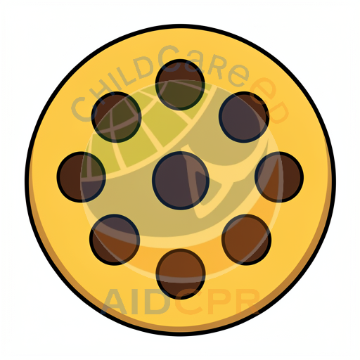 Yellow cookie with chocolate chips