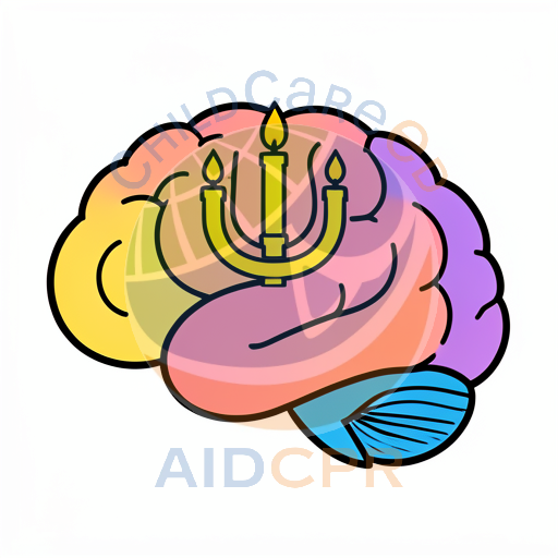 Brain with lit candles inside