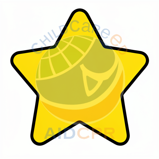 Bright yellow five-pointed star shape