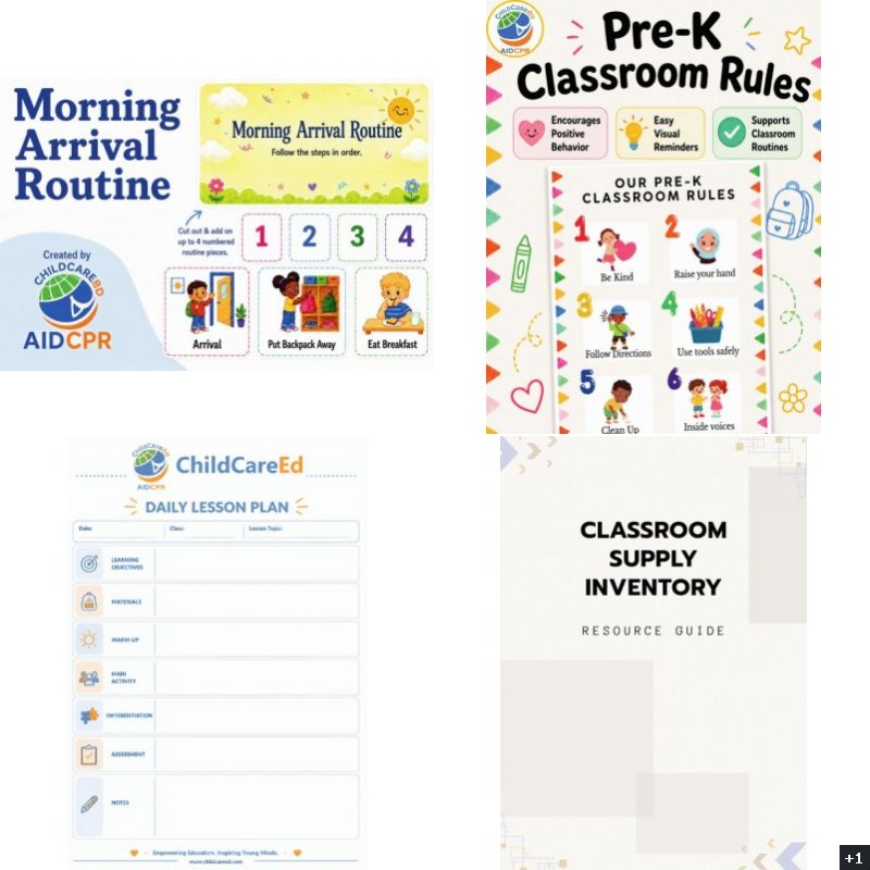 Preschool Classroom Starter Kit | 5 Planning & Organization Resources