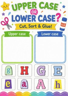 Sorting Mat - Upper Case or Lower Case