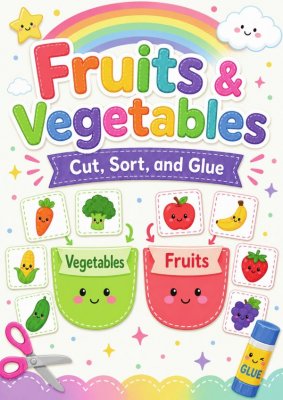 Sorting Mat - Fruits or Vegetables