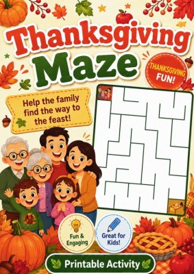 Thanksgiving Themed Maze