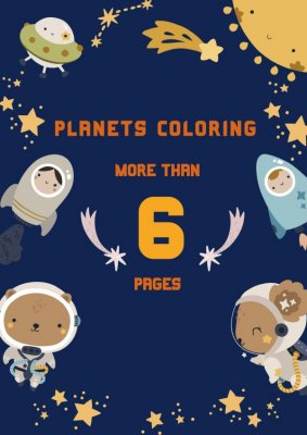 Coloring Activity Planets