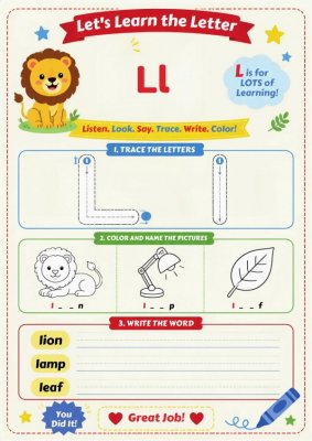 Letters J, K, L Activity