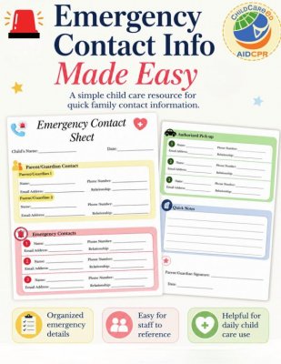 Emergency Contact Sheet 
