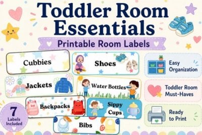 Toddler Room Labels