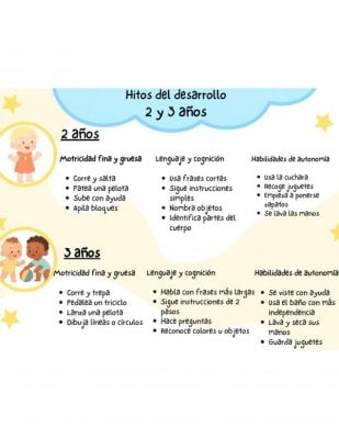 Hitos del Desarrollo de 2 y 3 A&ntilde;os