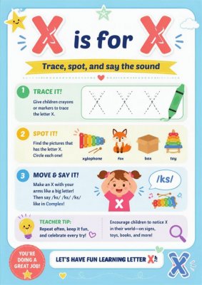 Letter X, Y, Z Activity Pages
