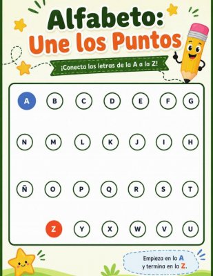 Alfabeto: Une los Puntos