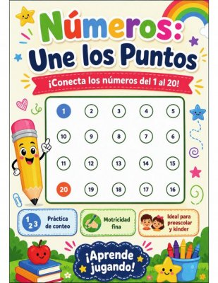 N&uacute;meros: Une los Puntos