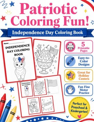 Independence Day Coloring Book