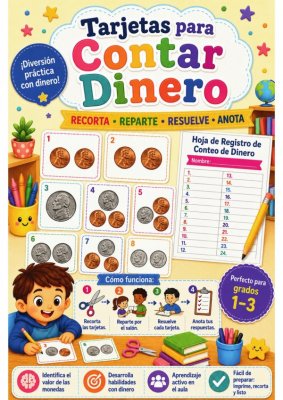 Tarjetas de Tareas: Contar Dinero