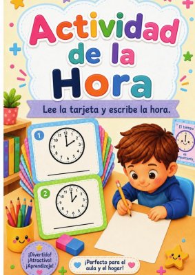 Tarjetas de Tareas: La Hora
