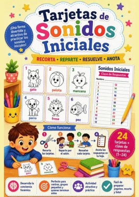Tarjetas de Sonidos Iniciales