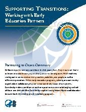 Community partnerships to support transitions (Mixed Ages. Curriculum)