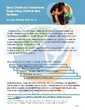 Early Childhood Transitions and Families (Mixed Ages)
