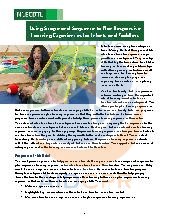 Learning experiences for infant/toddler. (Curriculum)
