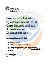 Child Care Centers and the ADA