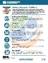 Healthy Eating for toddlers tip sheet