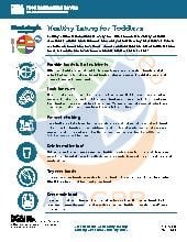 Healthy Eating for toddlers tip sheet