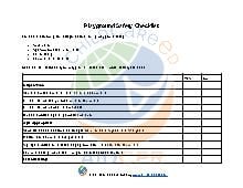 Playground Safety Checklist