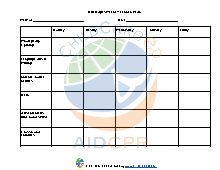 Mixed Ages Weekly Lesson Plan Template