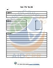 Lesson Plan Template for Early Childhood Activities
