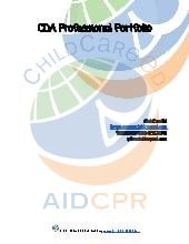 Creating the CDA Portfolio Handbook. Family Child Care. CDA.