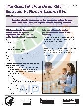 Understanding Risks of Not Vaccinating Your Child.