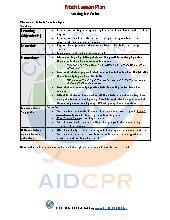 Math Lesson Plan for Infants/ Toddlers: Sample
