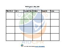 Bibliography Template. CDA.