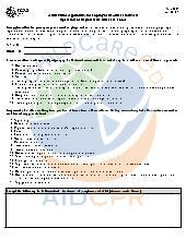 Affidavit for Applicants for Employment Child-Care Home