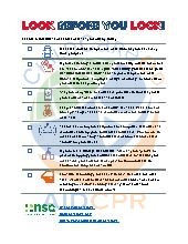 LOOK Before You LOCK &ndash; Car Safety. Mixed Ages. Safety. 